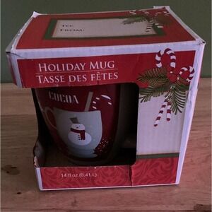 Royal Norfolk Holiday Mug, Snowmen, 140z For Hot/Cold Drinks, In Box‎